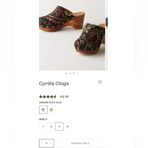 Sundance Cordani Zorba Tapestry Clogs Shoes Cyrilla Five Worlds 70s Retro New - Picture 3 of 15